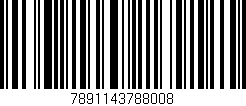 Código de barras (EAN, GTIN, SKU, ISBN): '7891143788008'