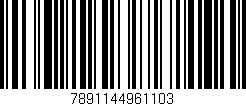 Código de barras (EAN, GTIN, SKU, ISBN): '7891144961103'