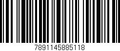 Código de barras (EAN, GTIN, SKU, ISBN): '7891145885118'