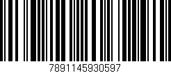 Código de barras (EAN, GTIN, SKU, ISBN): '7891145930597'