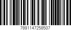Código de barras (EAN, GTIN, SKU, ISBN): '7891147258507'