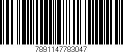 Código de barras (EAN, GTIN, SKU, ISBN): '7891147783047'