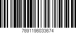 Código de barras (EAN, GTIN, SKU, ISBN): '7891196033674'