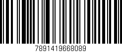 Código de barras (EAN, GTIN, SKU, ISBN): '7891419668089'