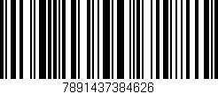 Código de barras (EAN, GTIN, SKU, ISBN): '7891437384626'