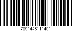 Código de barras (EAN, GTIN, SKU, ISBN): '7891445111481'