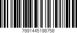 Código de barras (EAN, GTIN, SKU, ISBN): '7891445198758'