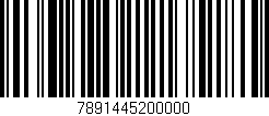 Código de barras (EAN, GTIN, SKU, ISBN): '7891445200000'