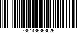 Código de barras (EAN, GTIN, SKU, ISBN): '7891485353025'