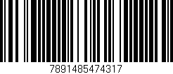 Código de barras (EAN, GTIN, SKU, ISBN): '7891485474317'