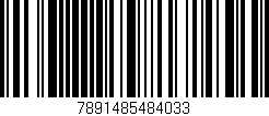 Código de barras (EAN, GTIN, SKU, ISBN): '7891485484033'