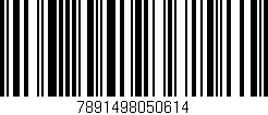 Código de barras (EAN, GTIN, SKU, ISBN): '7891498050614'