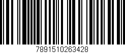 Código de barras (EAN, GTIN, SKU, ISBN): '7891510263428'