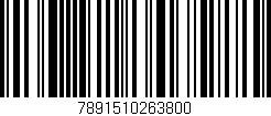 Código de barras (EAN, GTIN, SKU, ISBN): '7891510263800'