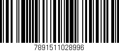 Código de barras (EAN, GTIN, SKU, ISBN): '7891511028996'