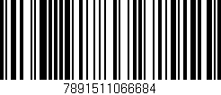 Código de barras (EAN, GTIN, SKU, ISBN): '7891511066684'