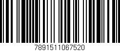 Código de barras (EAN, GTIN, SKU, ISBN): '7891511067520'