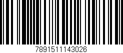 Código de barras (EAN, GTIN, SKU, ISBN): '7891511143026'