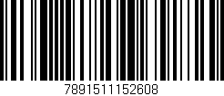 Código de barras (EAN, GTIN, SKU, ISBN): '7891511152608'