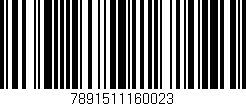 Código de barras (EAN, GTIN, SKU, ISBN): '7891511160023'