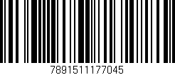 Código de barras (EAN, GTIN, SKU, ISBN): '7891511177045'