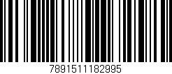 Código de barras (EAN, GTIN, SKU, ISBN): '7891511182995'