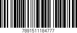 Código de barras (EAN, GTIN, SKU, ISBN): '7891511184777'