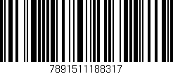 Código de barras (EAN, GTIN, SKU, ISBN): '7891511188317'