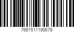 Código de barras (EAN, GTIN, SKU, ISBN): '7891511190679'