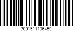 Código de barras (EAN, GTIN, SKU, ISBN): '7891511196459'