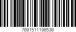 Código de barras (EAN, GTIN, SKU, ISBN): '7891511198538'