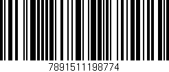 Código de barras (EAN, GTIN, SKU, ISBN): '7891511198774'