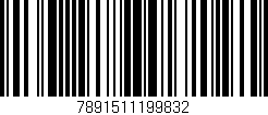 Código de barras (EAN, GTIN, SKU, ISBN): '7891511199832'