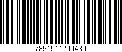 Código de barras (EAN, GTIN, SKU, ISBN): '7891511200439'