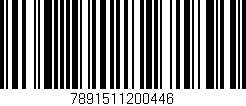 Código de barras (EAN, GTIN, SKU, ISBN): '7891511200446'