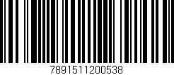 Código de barras (EAN, GTIN, SKU, ISBN): '7891511200538'