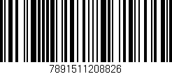 Código de barras (EAN, GTIN, SKU, ISBN): '7891511208826'