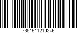 Código de barras (EAN, GTIN, SKU, ISBN): '7891511210346'