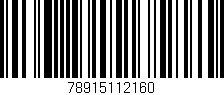 Código de barras (EAN, GTIN, SKU, ISBN): '78915112160'