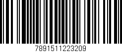 Código de barras (EAN, GTIN, SKU, ISBN): '7891511223209'