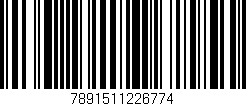 Código de barras (EAN, GTIN, SKU, ISBN): '7891511226774'