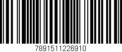 Código de barras (EAN, GTIN, SKU, ISBN): '7891511226910'