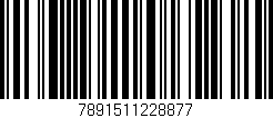 Código de barras (EAN, GTIN, SKU, ISBN): '7891511228877'