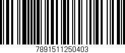 Código de barras (EAN, GTIN, SKU, ISBN): '7891511250403'
