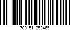 Código de barras (EAN, GTIN, SKU, ISBN): '7891511250465'