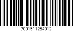 Código de barras (EAN, GTIN, SKU, ISBN): '7891511254012'