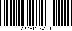 Código de barras (EAN, GTIN, SKU, ISBN): '7891511254180'