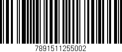 Código de barras (EAN, GTIN, SKU, ISBN): '7891511255002'