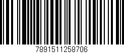 Código de barras (EAN, GTIN, SKU, ISBN): '7891511258706'