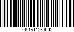 Código de barras (EAN, GTIN, SKU, ISBN): '7891511259093'